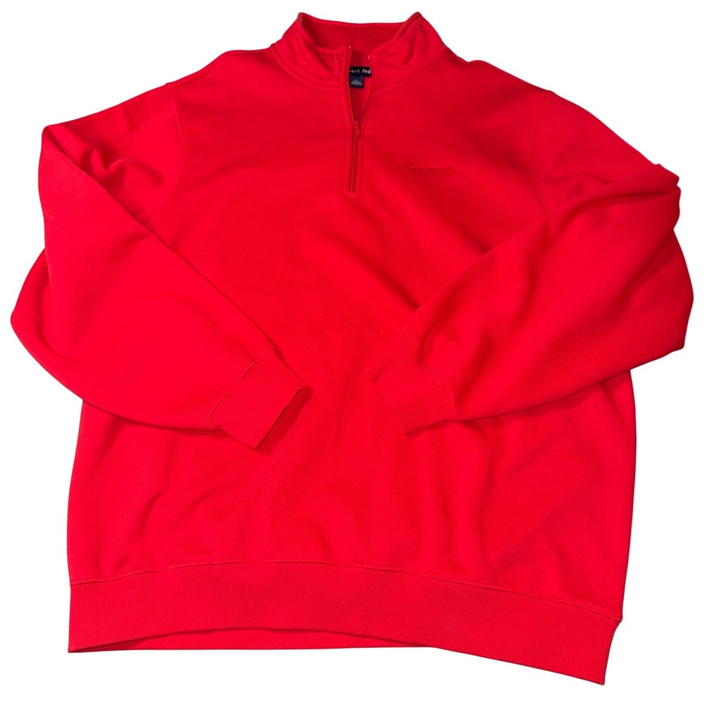 Sport Tek Quarter Zip Pullover XL Red Beechcraft Embroidered Mock Neck